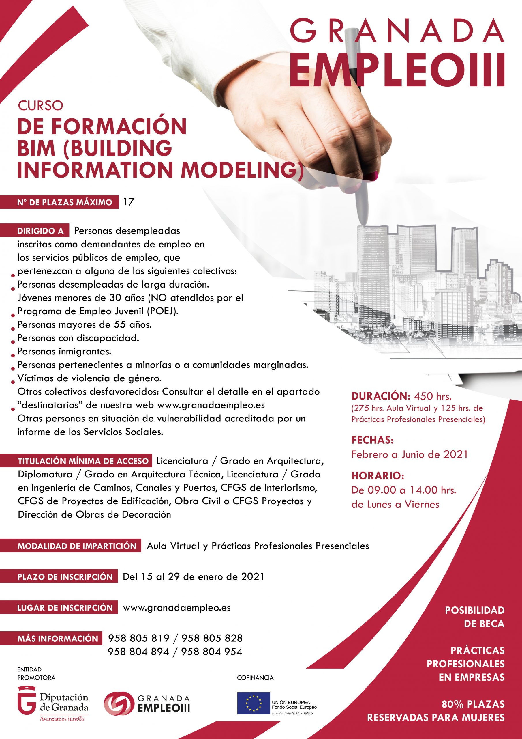 Imagen de portada de BUILDING INFORMATION MODELING. Formación Teórica y 125 horas de prácticas en empresas