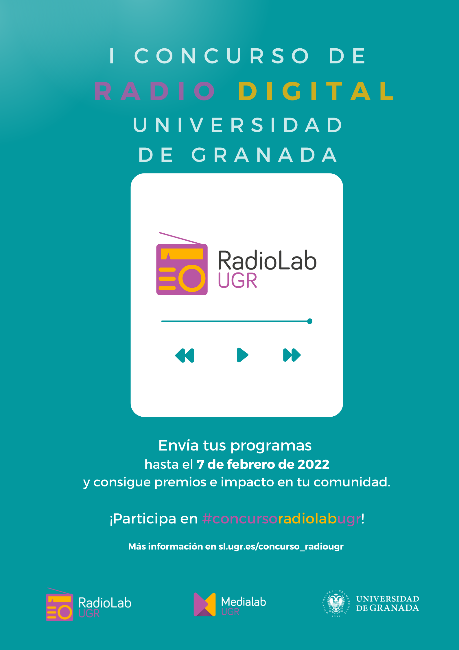 Imagen de portada de Más de 30  premios en el I Concurso de Radio Digital Radiolab – Universidad de Granada