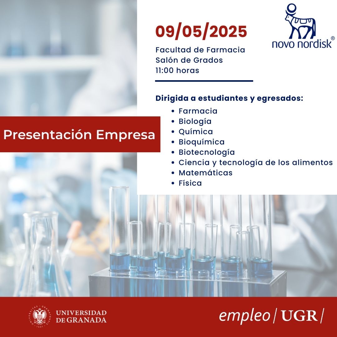 Imagen de portada de Novo Nordisk y EURES Dinamarca visitan la UGR: oportunidades reales para tu futuro profesional en Europa