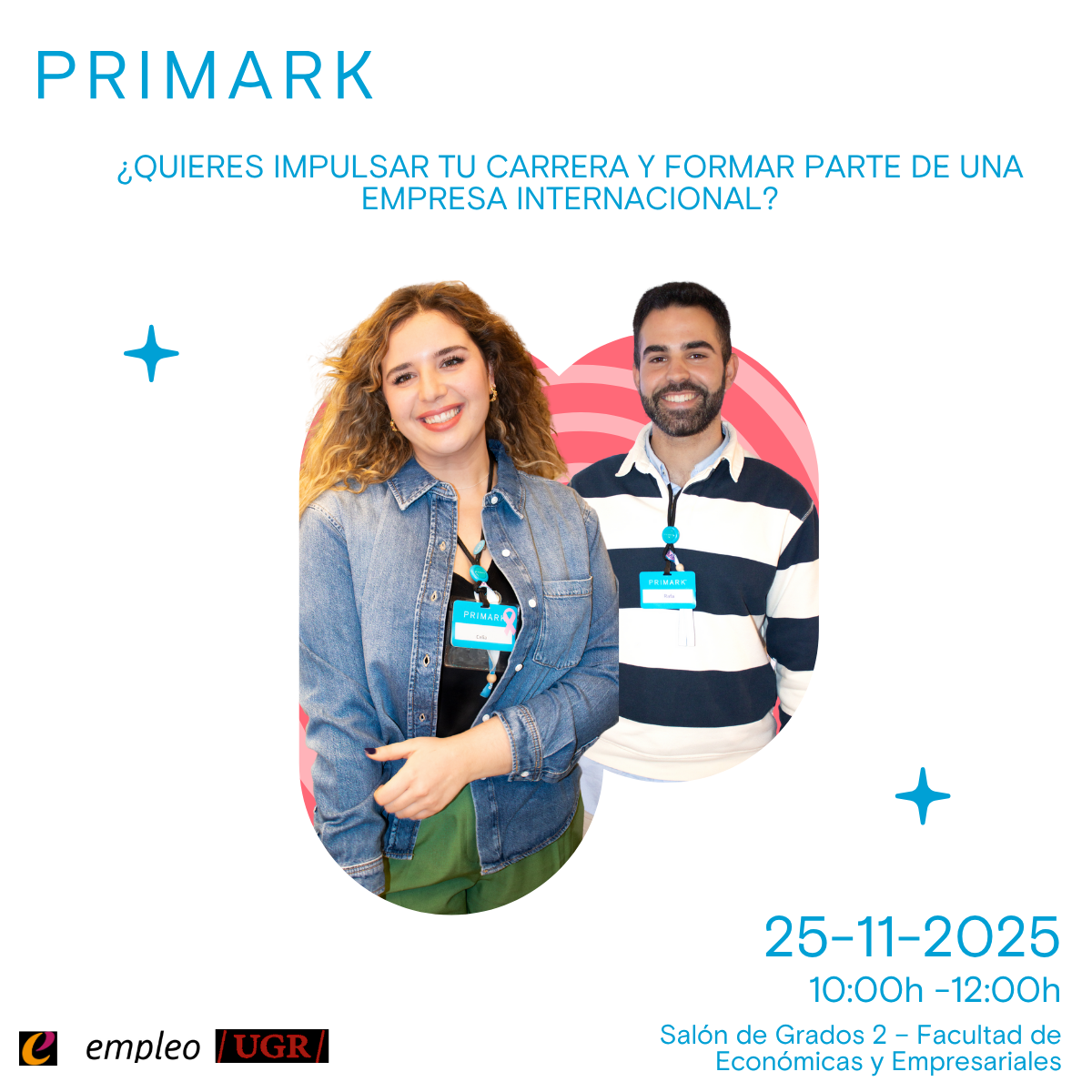 Imagen de portada de PRIMARK LLEGA A LA UGR PARA CAPTAR TALENTO ENTRE ESTUDIANTES Y EGRESAD@S