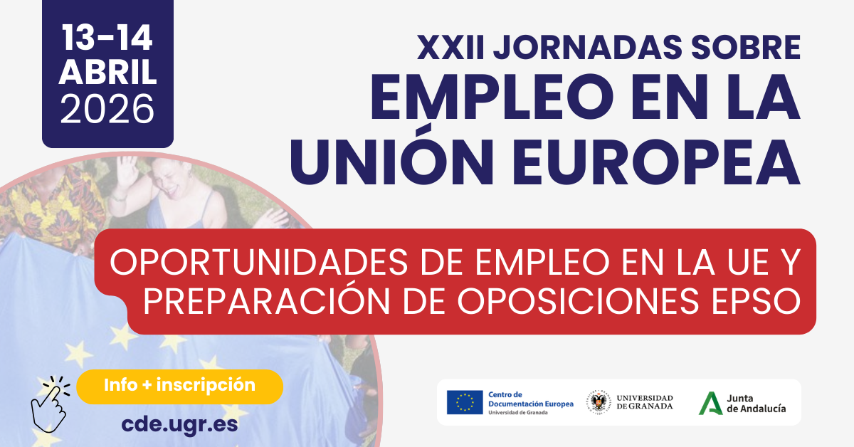 Imagen de portada de XXII Jornadas sobre Empleo en la Unión Europea curso: «Oportunidades de empleo en la UE y preparación de oposiciones EPSO»