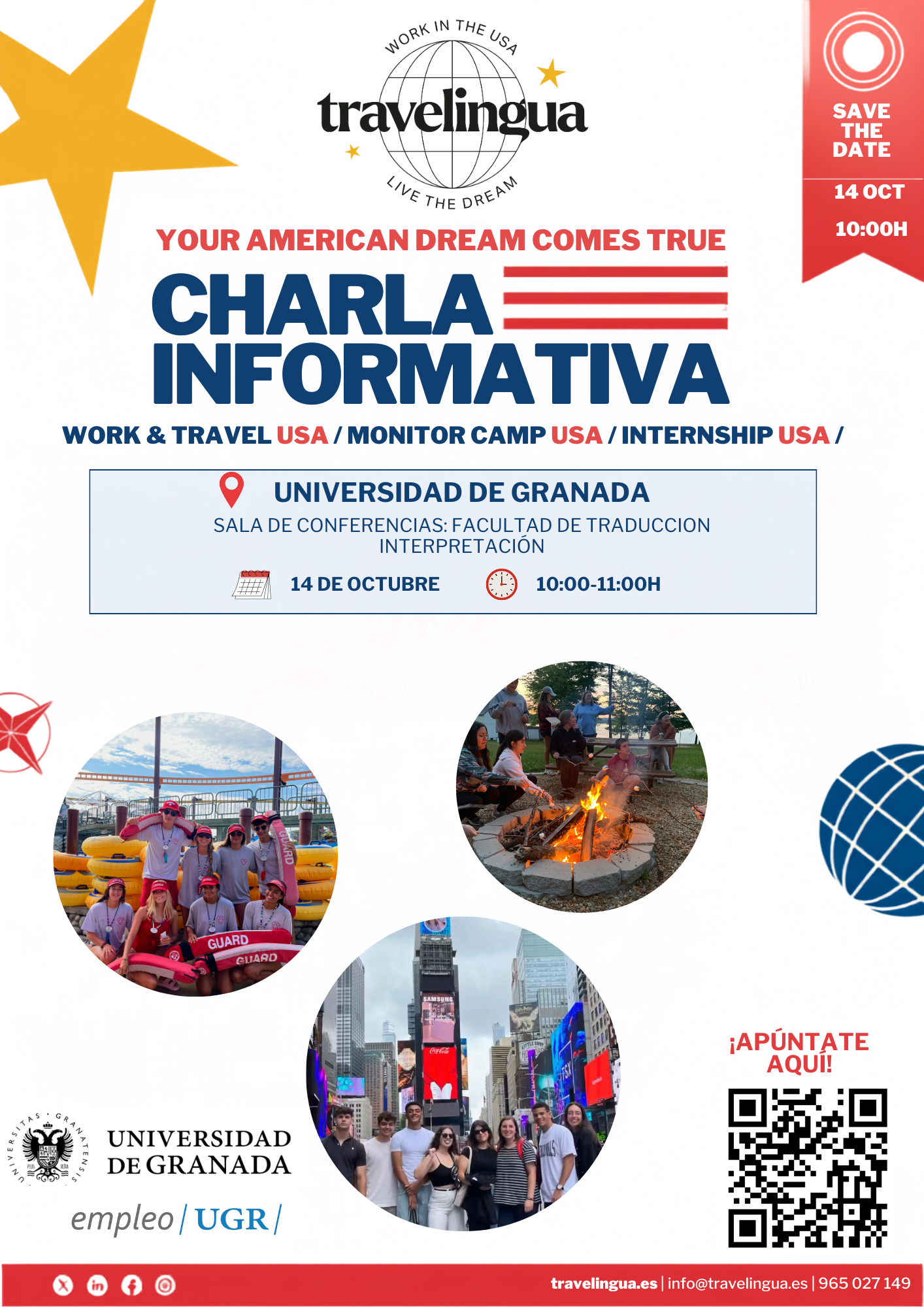 Imagen de portada de TRABAJA EN USA ESTE VERANO. CHARLA INFORMATIVA