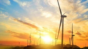 wind turbines in Oiz eolic park. Basque Country