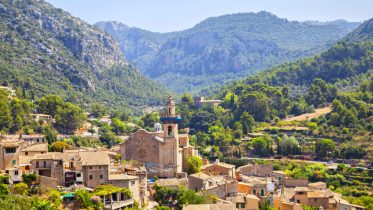 Mountain village Valldemosa in Mallorca, Spain